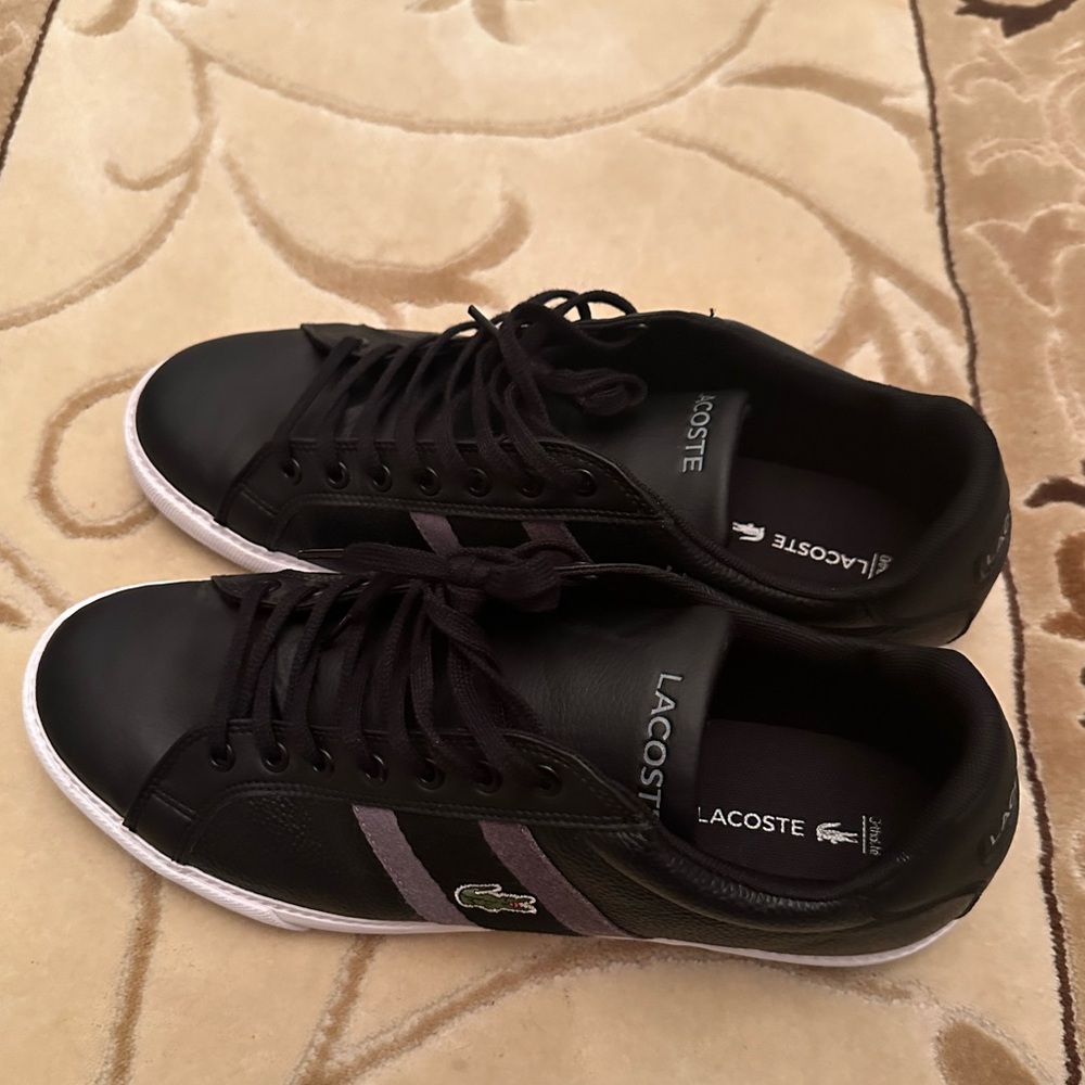Lacoste Men Shoe black and white.